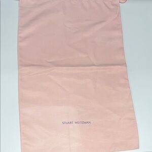 Stuart Weitzman Large Blush Pink Dust Bag 16.5” X 25.5”